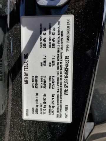 2019 TESLA MODEL 3 5YJ3E1EA5KF445215