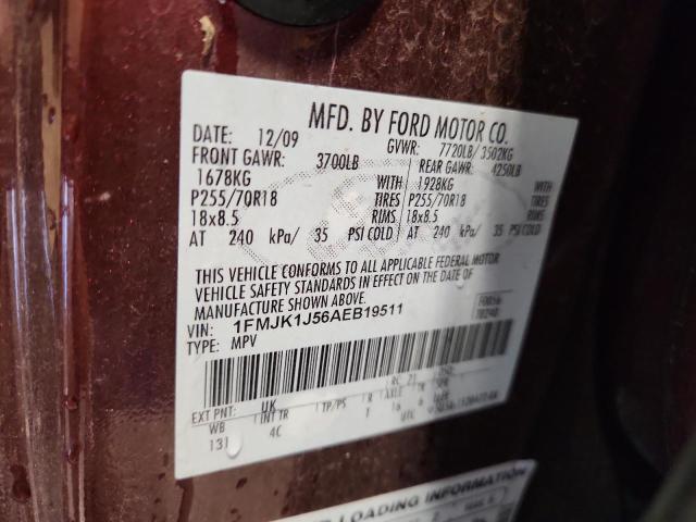 2010 FORD EXPEDITION EL EDDIE BAUER - 1FMJK1J56AEB19511