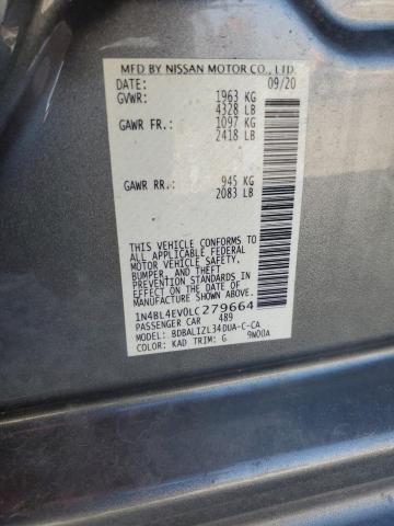 2020 NISSAN ALTIMA SL 1N4BL4EV0LC279664