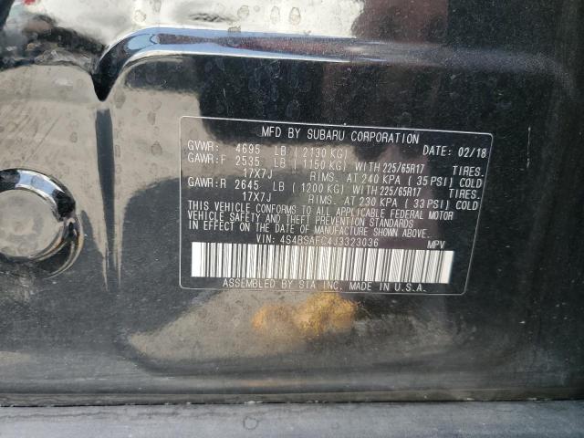 2018 SUBARU OUTBACK 2. 4S4BSAFC4J3323036