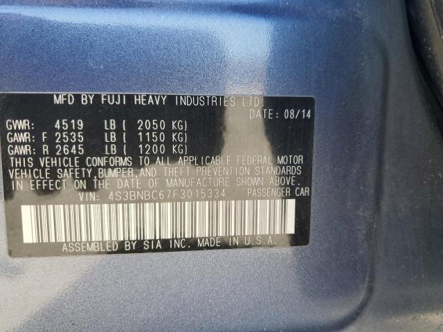 2015 SUBARU LEGACY 2.5 - 4S3BNBC67F3015334