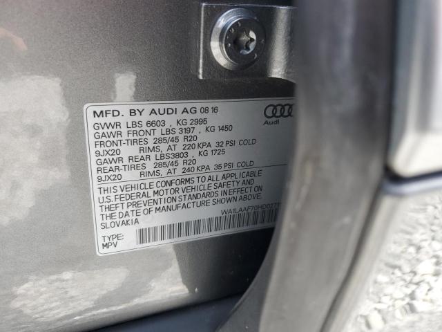 2017 AUDI Q7 PREMIUM WA1LAAF70HD027119