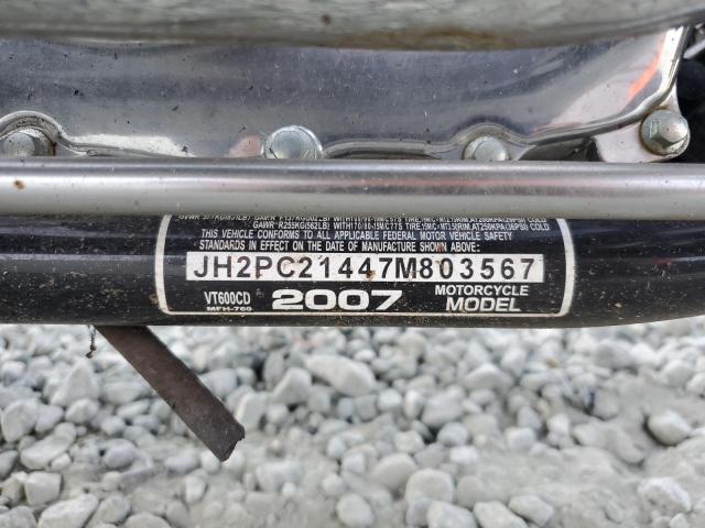 2007 HONDA VT600 CD JH2PC21447M803567