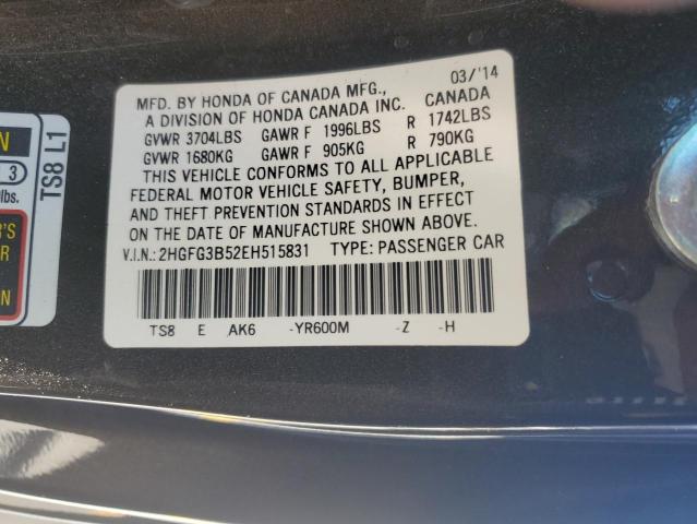 2014 HONDA CIVIC LX - 2HGFG3B52EH515831