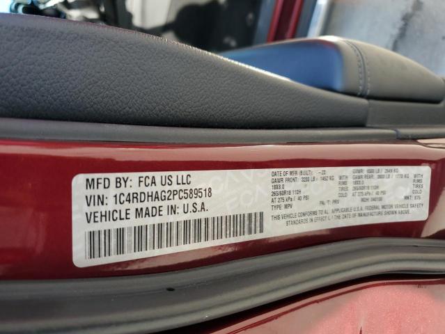 2023 DODGE DURANGO SXT 1C4RDHAG2PC589518