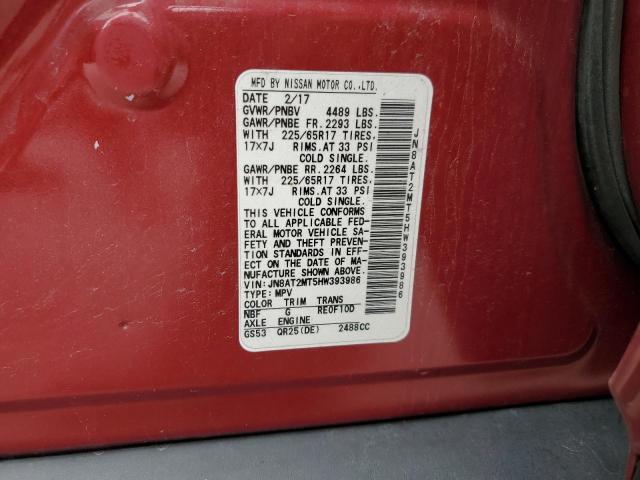 2017 NISSAN ROGUE S - JN8AT2MT5HW393986