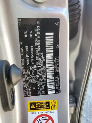2016 TOYOTA HIGHLANDER 5TDJKRFH2GS251089