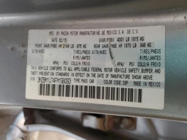 2015 MAZDA 3 SPORT 3MZBM1U74FM198093