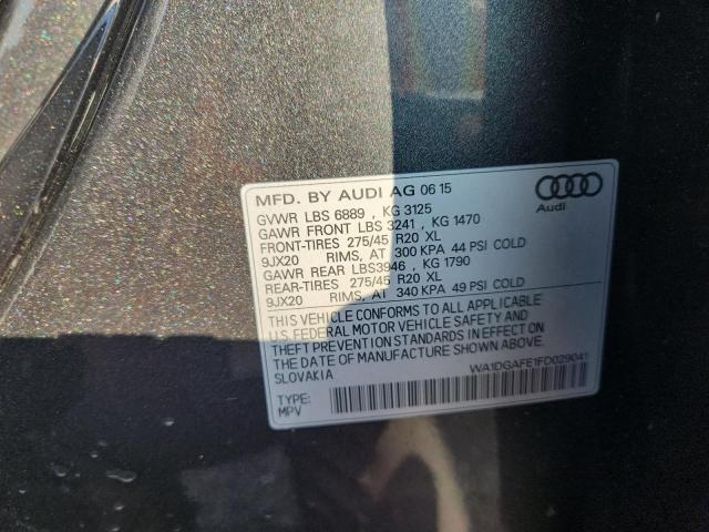 2015 AUDI Q7 PRESTIGE WA1DGAFE1FD029041