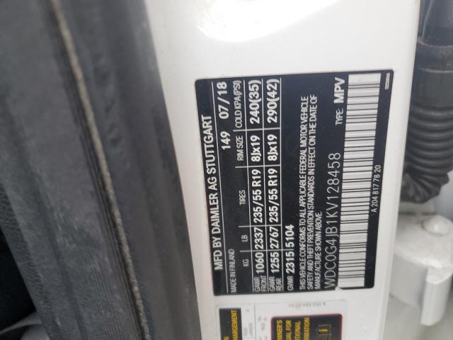 2019 MERCEDES-BENZ GLC 300 - WDC0G4JB1KV128458