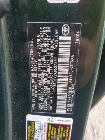2010 TOYOTA CAMRY BASE - 4T1BF3EK2AU537591