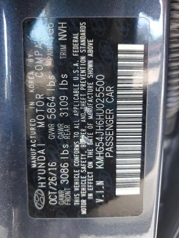 2017 GENESIS G90 ULTIMA KMHG54JH6HU025500
