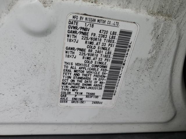 2018 NISSAN ROGUE S JN8AT2MV1JW320136