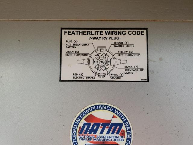 2012 FEATHERLITE MFG INC TRAILER #3242695115