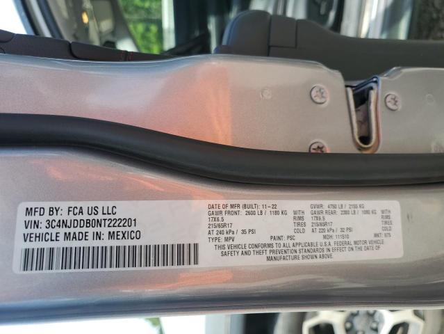 2022 JEEP COMPASS TR 3C4NJDDB0NT222201