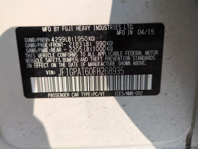 2015 SUBARU IMPREZA SPORT JF1GPAT60FH268935