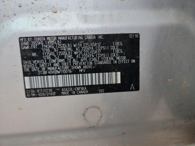 2011 TOYOTA RAV4 - 2T3BF4DV0BW110016