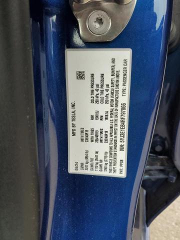 2024 TESLA MODEL 3 5YJ3E1EB4RF797866