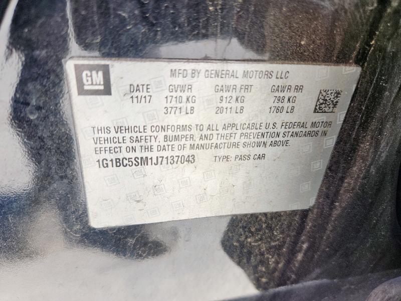 2018 CHEVROLET CRUZE LS 1G1BC5SM1J7137043