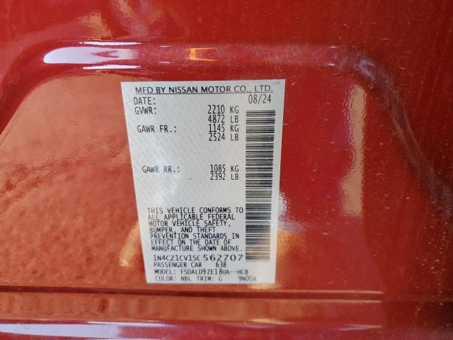 2025 NISSAN LEAF SV PL 1N4CZ1CV1SC562707