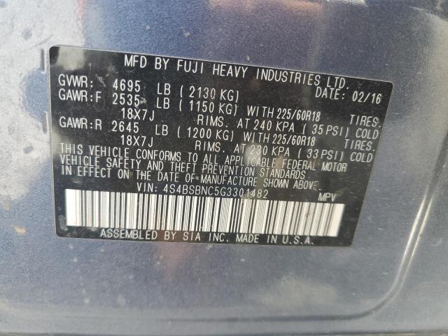 2016 SUBARU OUTBACK 2. #3318930928