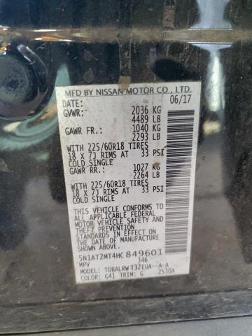 2017 NISSAN ROGUE S - 5N1AT2MT4HC849601