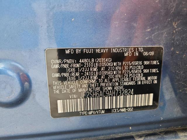 2010 SUBARU FORESTER 2 - JF2SH6AC9AH732824