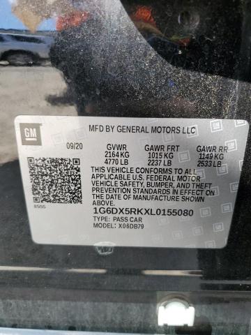 2020 CADILLAC CT5 LUXURY 1G6DX5RKXL0155080