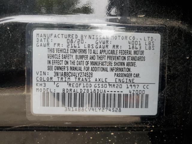 2020 NISSAN SENTRA SV 3N1AB8CV4LY274528