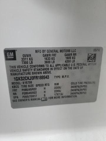 2015 GMC YUKON DENA - 1GKS2CKJ0FR188943