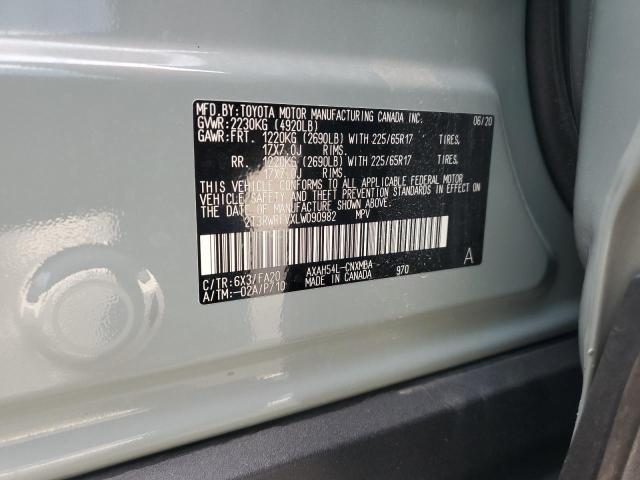 2020 TOYOTA RAV4 XLE - 2T3RWRFVXLW090982