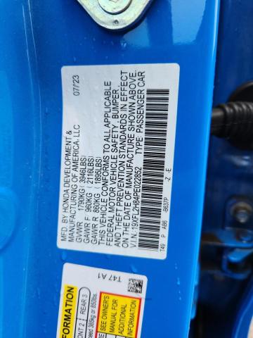 2023 HONDA CIVIC SPOR - 19XFL2H84PE022852