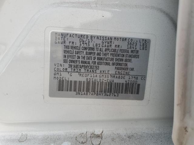 2017 NISSAN SENTRA 3N1AB7AP8HY362763