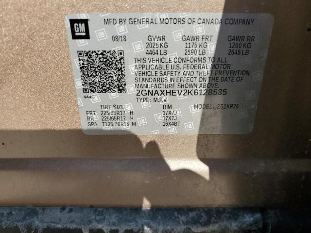 2019 CHEVROLET EQUINOX LS 2GNAXHEV2K6128535
