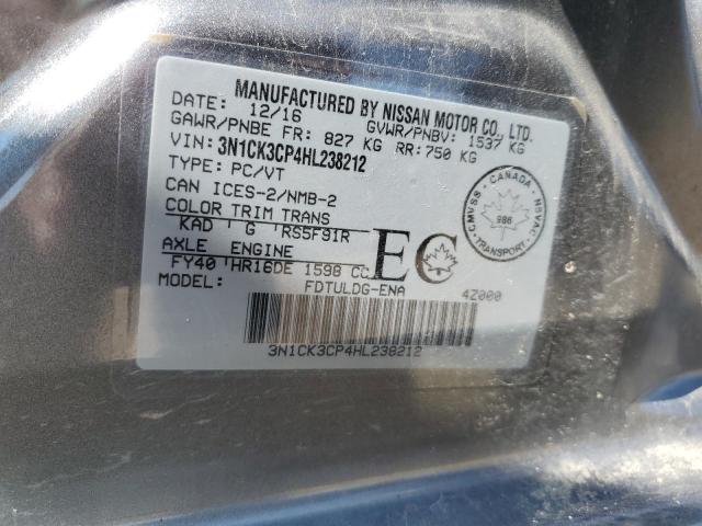 2017 NISSAN MICRA 3N1CK3CP4HL238212