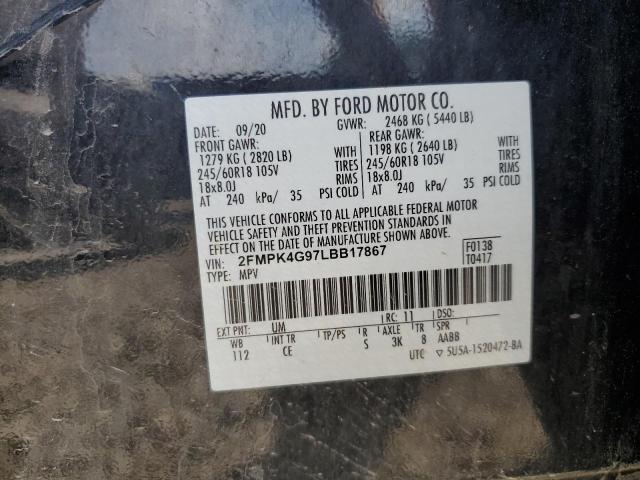 2020 FORD EDGE SE 2FMPK4G97LBB17867