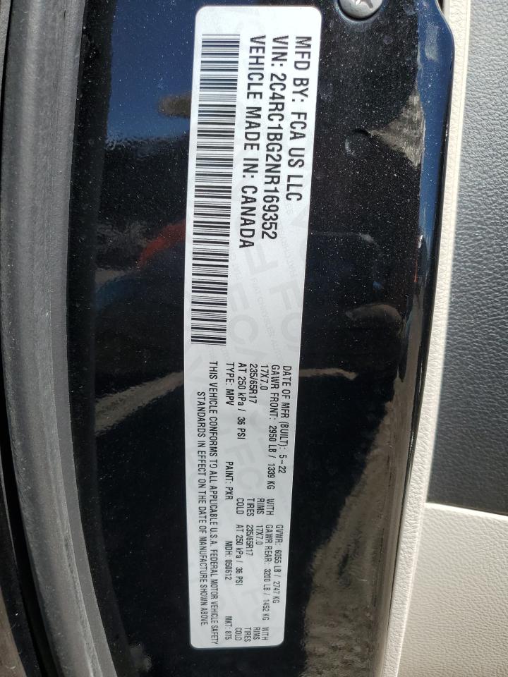 Lot #3230771161 2022 CHRYSLER PACIFICA T