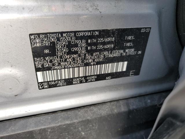 2022 TOYOTA RAV4 PRIME SE JTMAB3FV5ND089423
