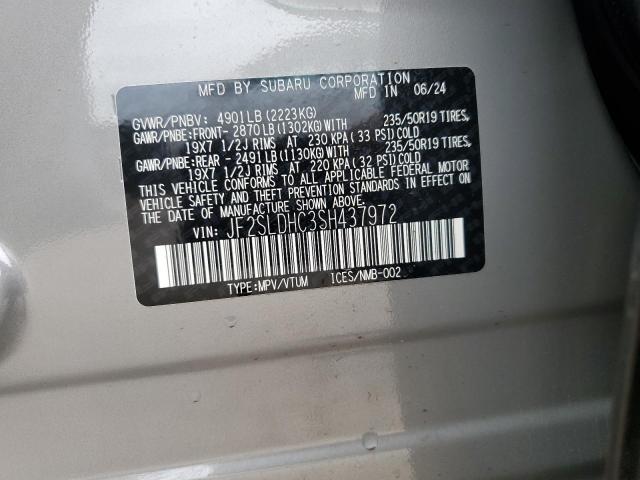 2025 SUBARU FORESTER SPORT JF2SLDHC3SH437972