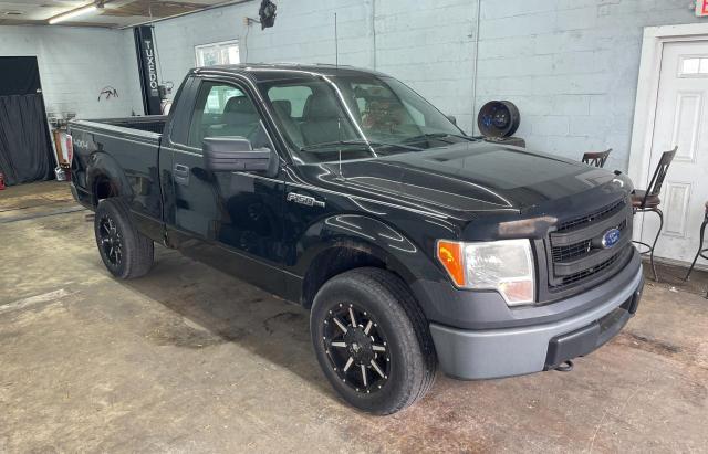 FORD F150 2014 black pickup flexible fuel 1FTMF1EM5EFA86587 photo #1
