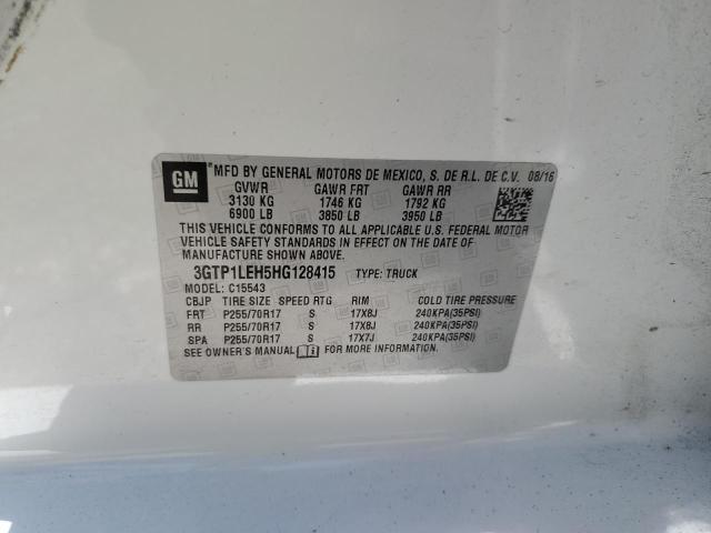 2017 GMC SIERRA C15 - 3GTP1LEH5HG128415