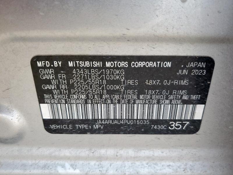 2023 MITSUBISHI OUTLANDER JA4ARUAU4PU015035