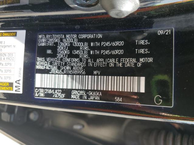 2022 TOYOTA 4RUNNER LI JTEKU5JR1N5989956