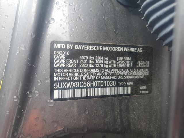 2017 BMW X3 XDRIVE2 - 5UXWX9C56H0T01030