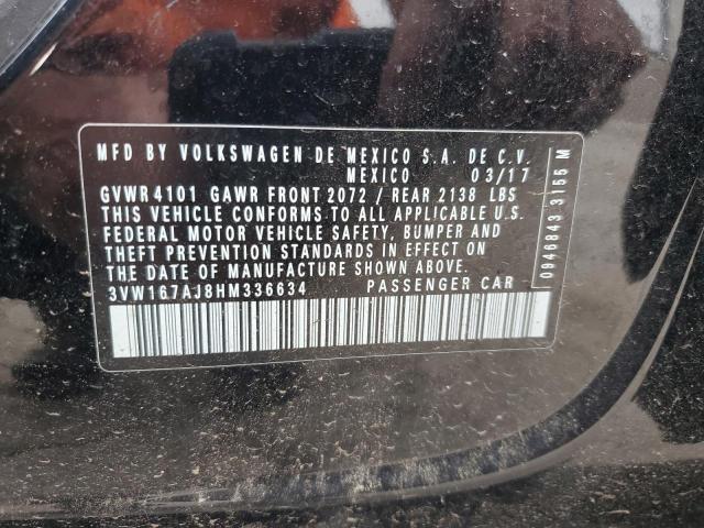 2017 VOLKSWAGEN JETTA S - 3VW167AJ8HM336634