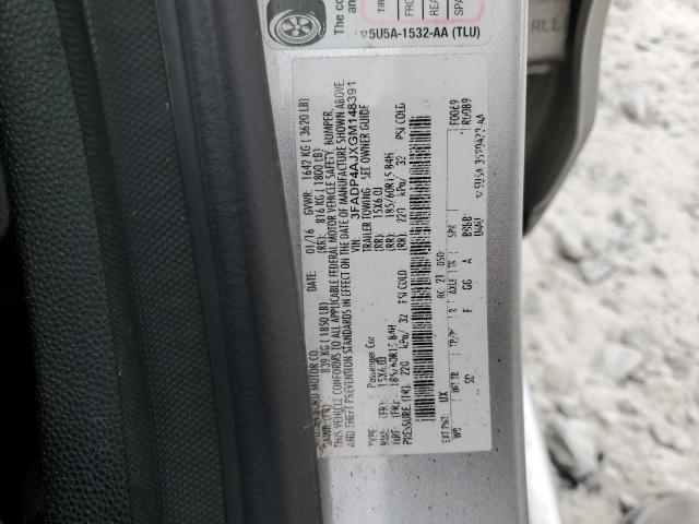 2016 FORD FIESTA S 3FADP4AJXGM148391