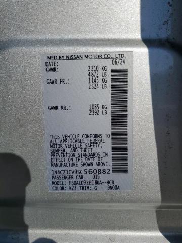 2025 NISSAN LEAF SV PL 1N4CZ1CV9SC560882