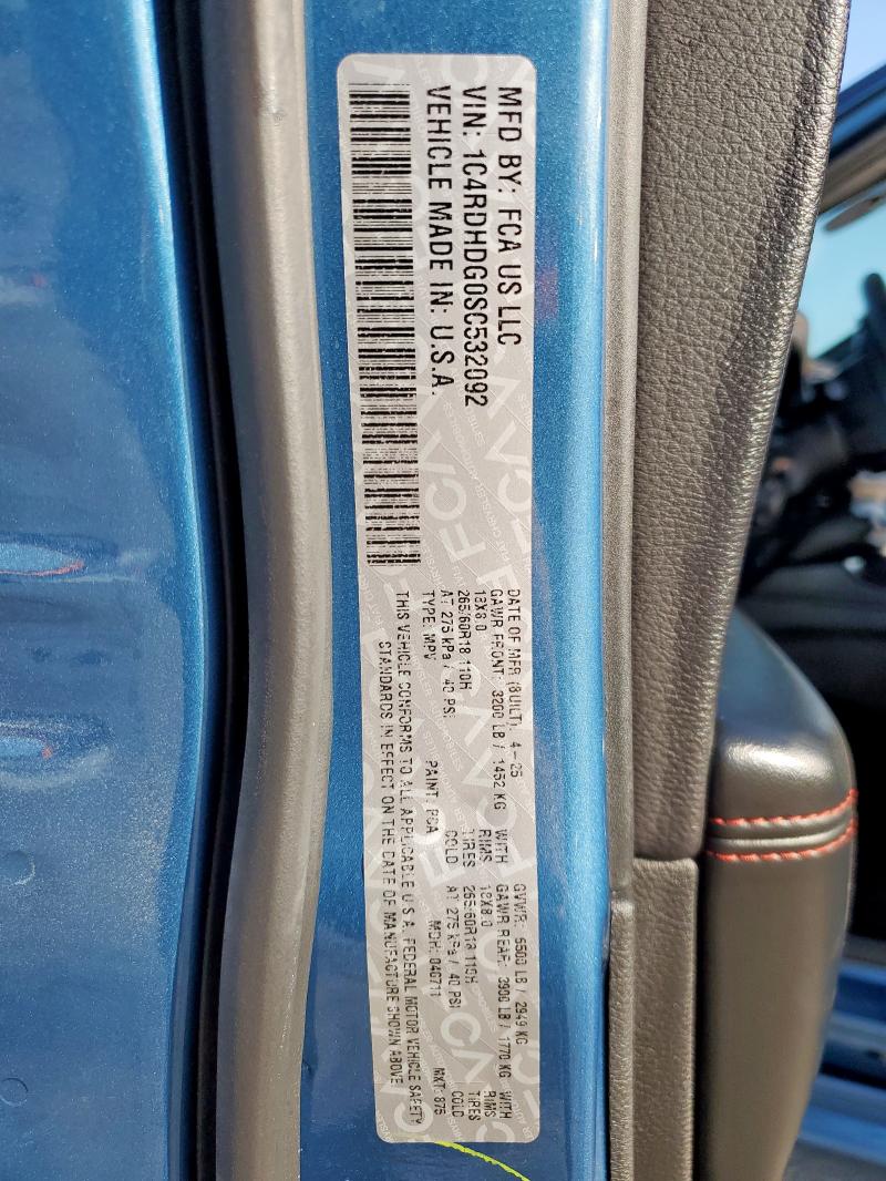 2025 DODGE DURANGO GT 1C4RDHDG0SC532092
