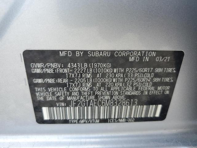 2021 SUBARU CROSSTREK JF2GTAEC6M8328613