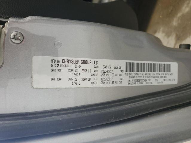 2015 DODGE GRAND CARA 2C4RDGBG9FR575484